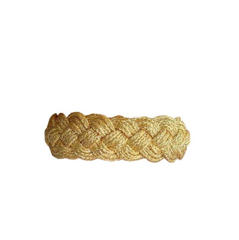Bracelet large tressé or du Maroc
