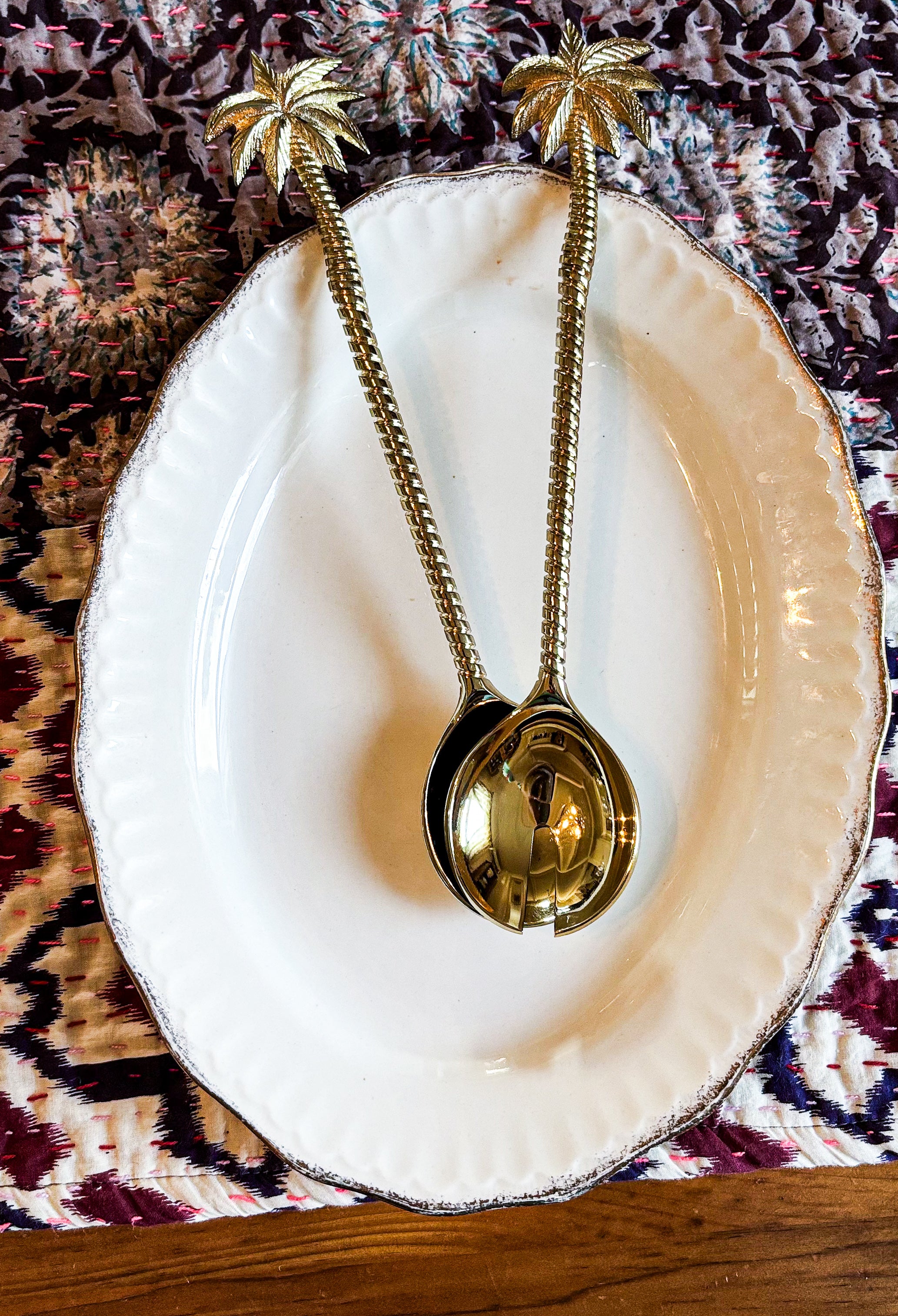 Ensemble Cuillères De Service Palmier De Bali