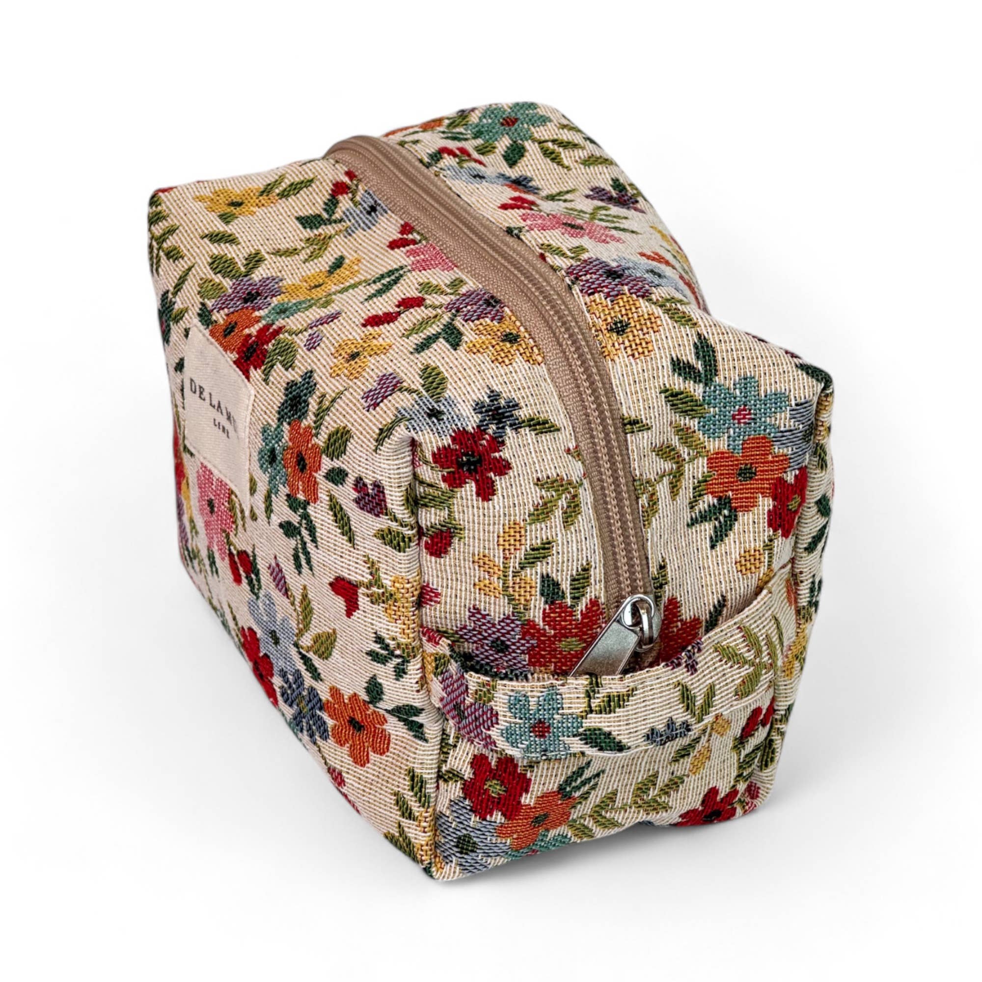 Trousse de maquillage moyenne fleurie d'Espagne