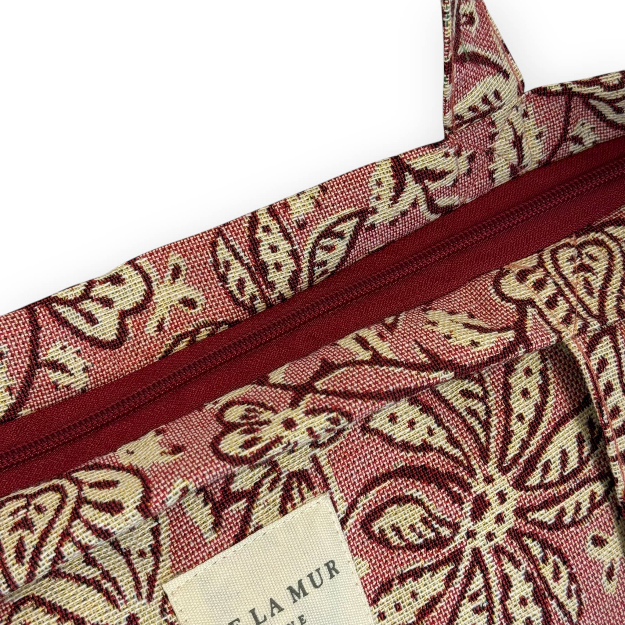 Grand sac zippé rose floral