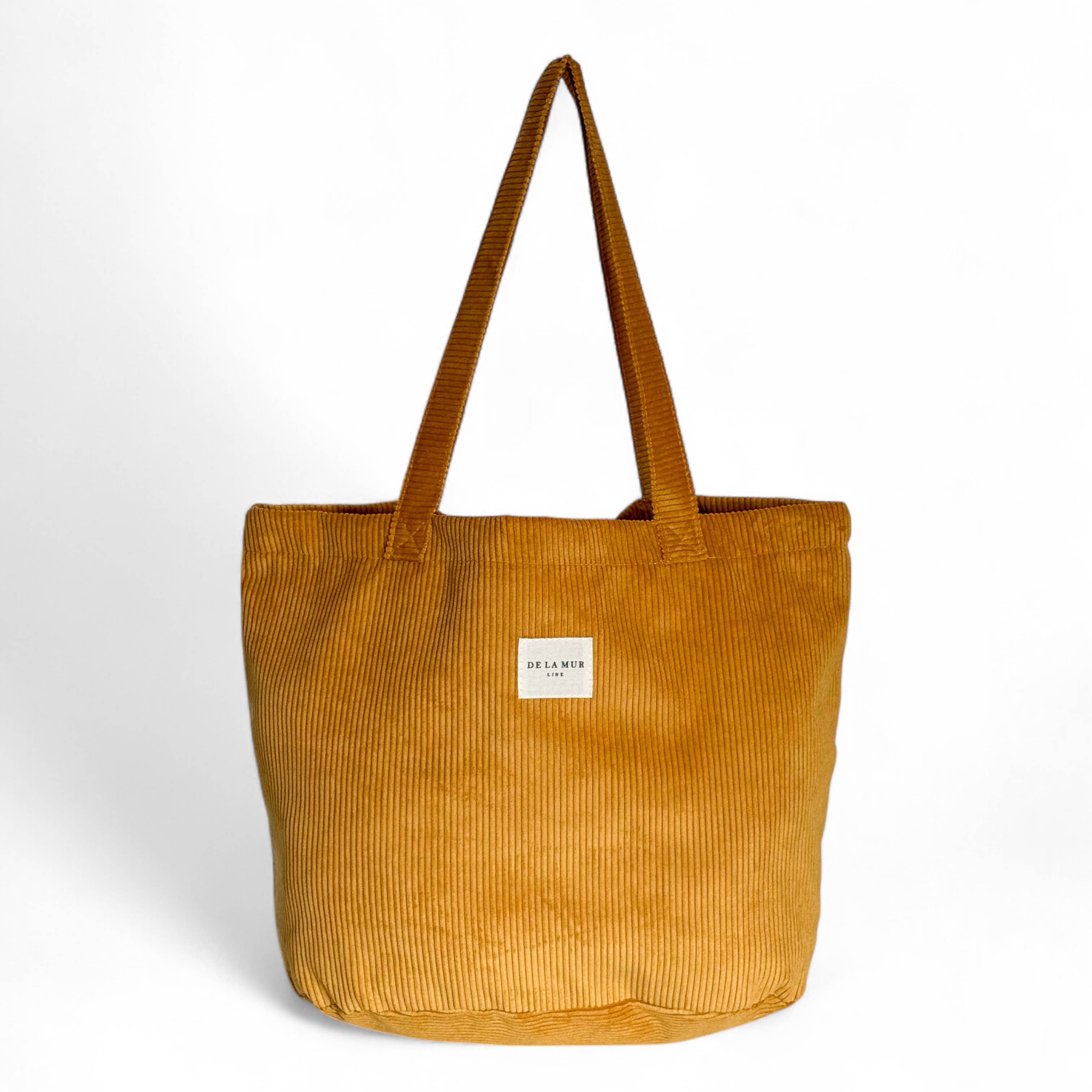 Grand sac tissus velours moutarde d’Espagne