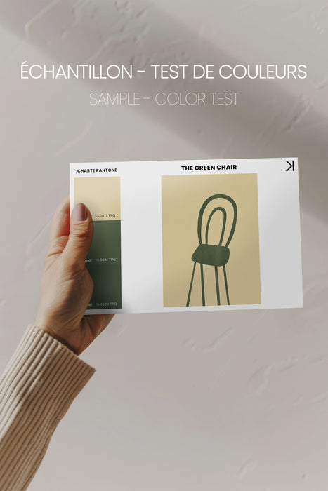 THE GREEN CHAIR, Oeuvre sur toile étirée