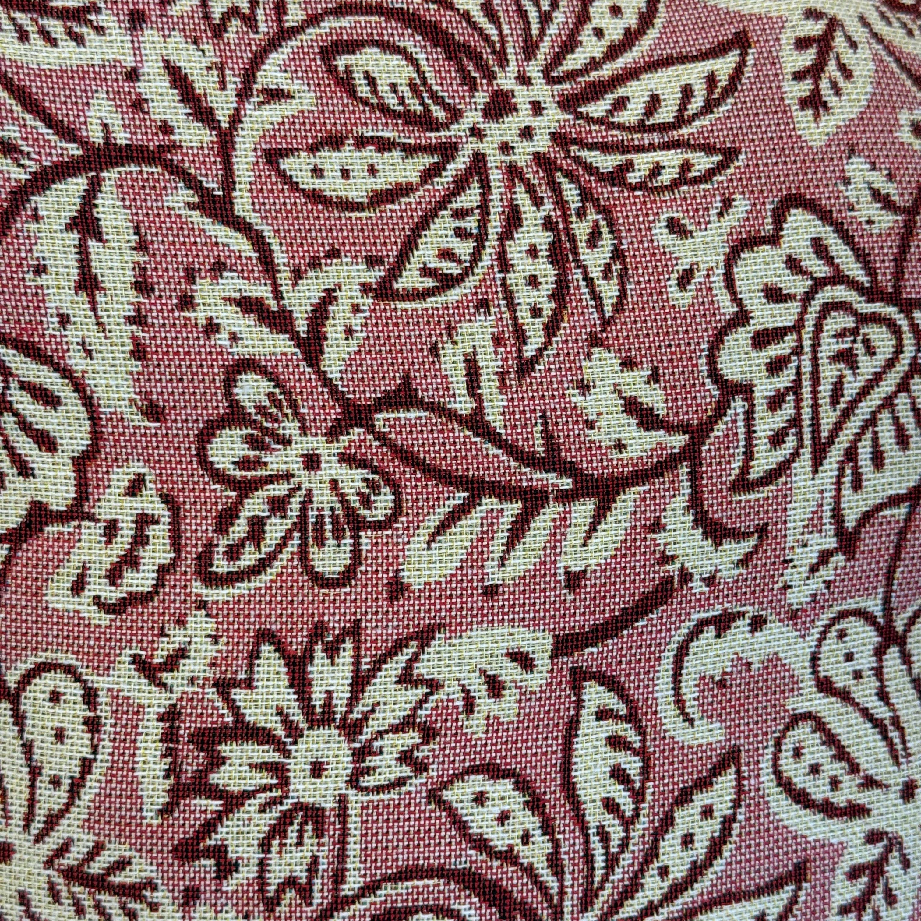 Grande trousse de maquillage floral rose et écru