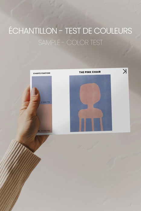 THE PINK CHAIR, Oeuvre sur toile étirée