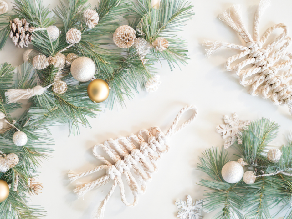 CANADA: Ornement de sapin de Noël en macramé | décoration bohème