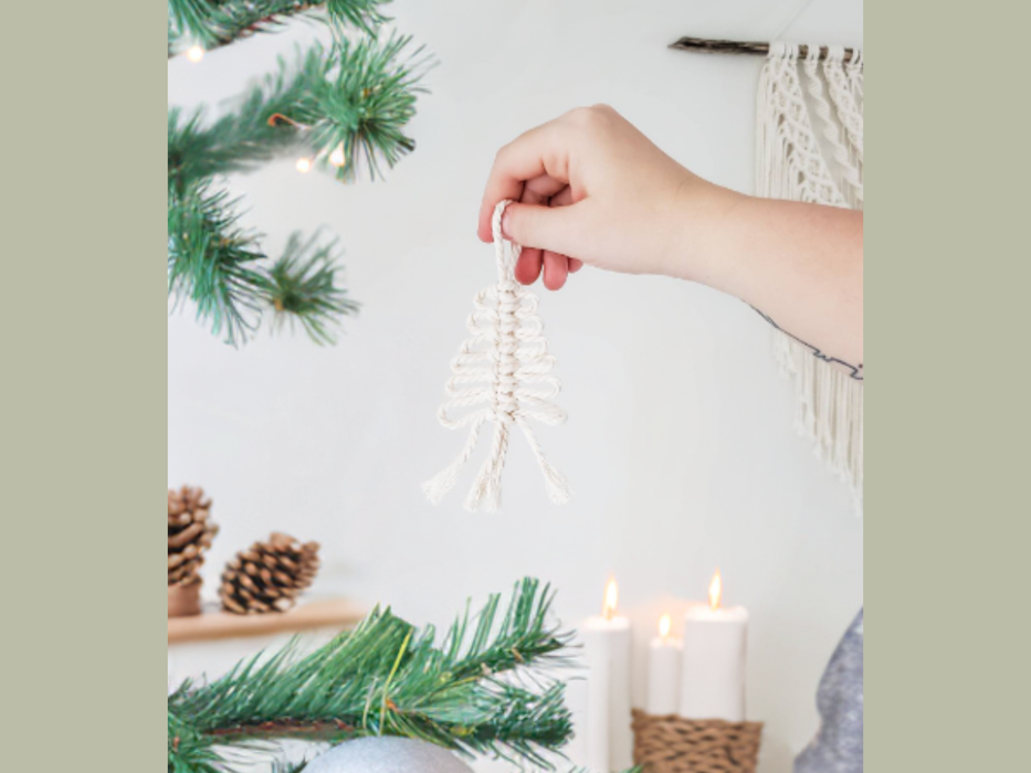 CANADA: Ornement de sapin de Noël en macramé | décoration bohème