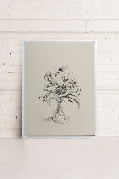 SPRING BOUQUET, Oeuvre sur toile étirée