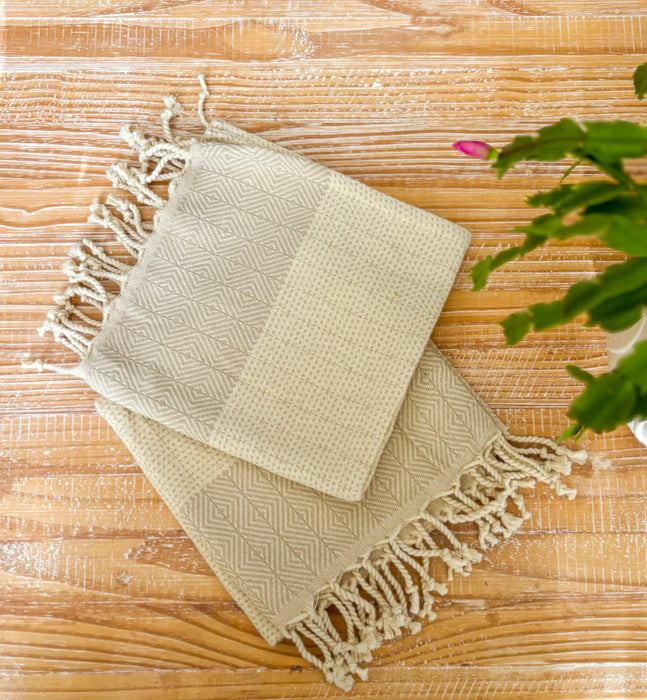 TURQUIE: Linge à main Hammam en Coton Turc