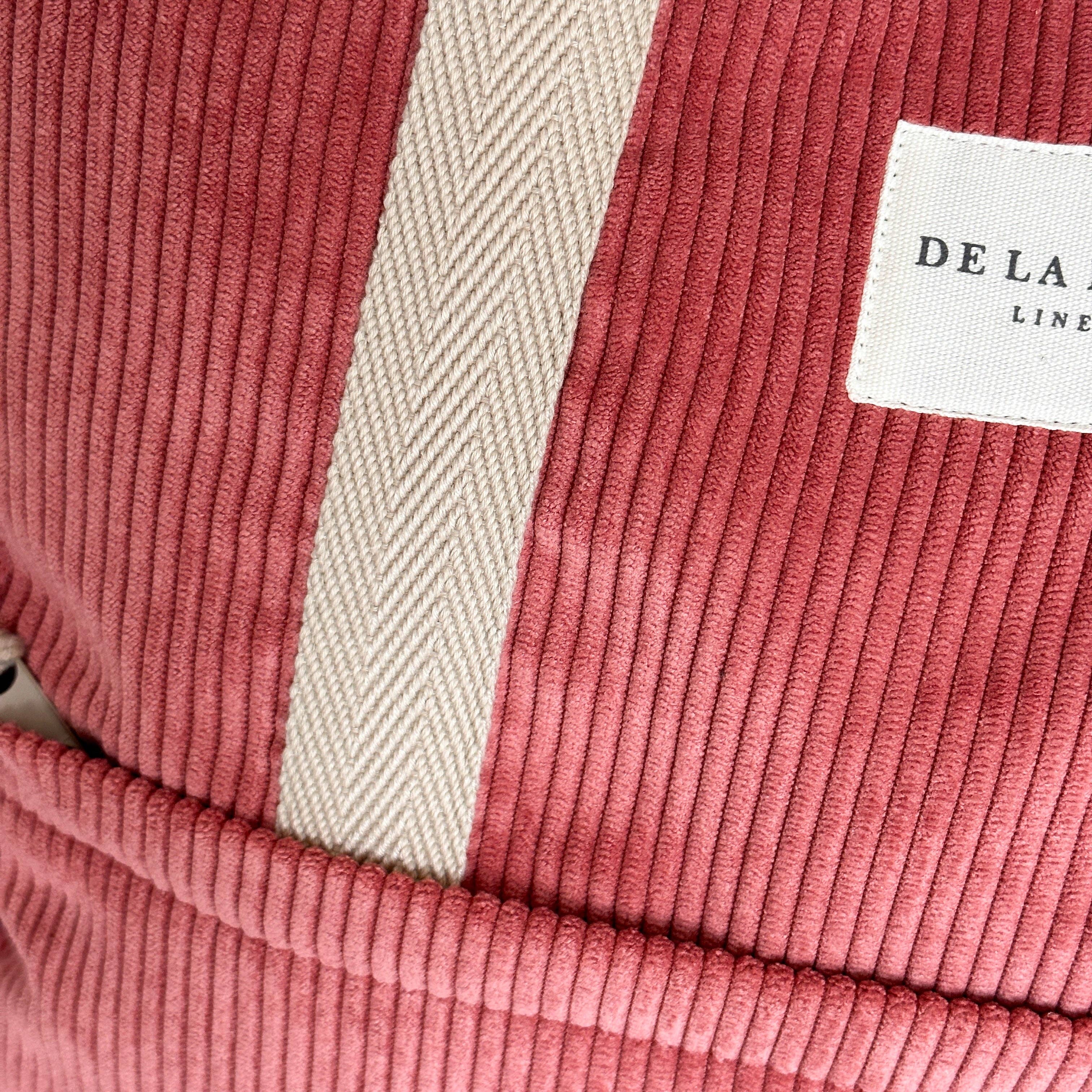 Sac à dos convertible en velours rose d’Espagne