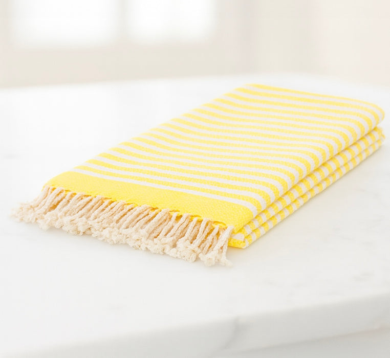 TURQUIE: Linge à main en coton turc tissée à la main