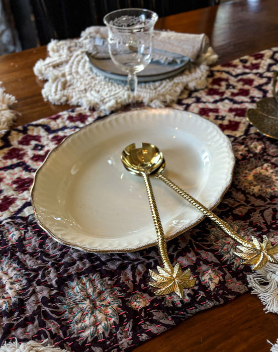 BALI Set de cuillères de service à couverts Palm Tree Matte