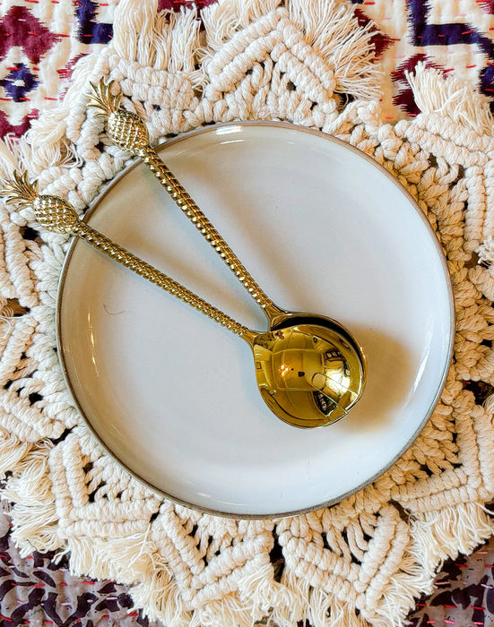 BALI Cuillère de service à couverts Ananas Small