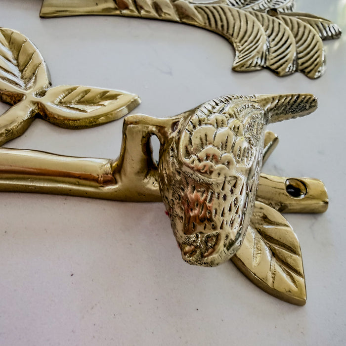 Crochet oiseau en laiton or de Bali