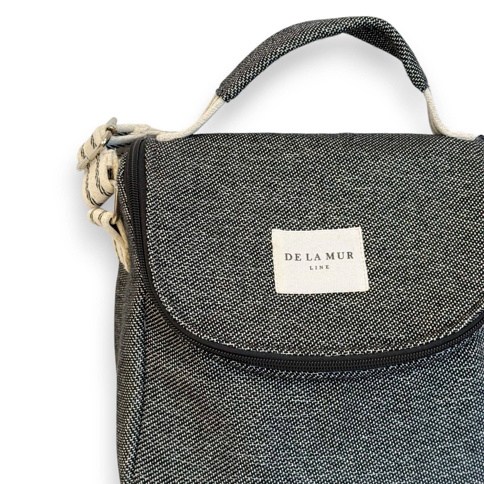 Sac isotherme jacquard bleu et crème- d’Espagne