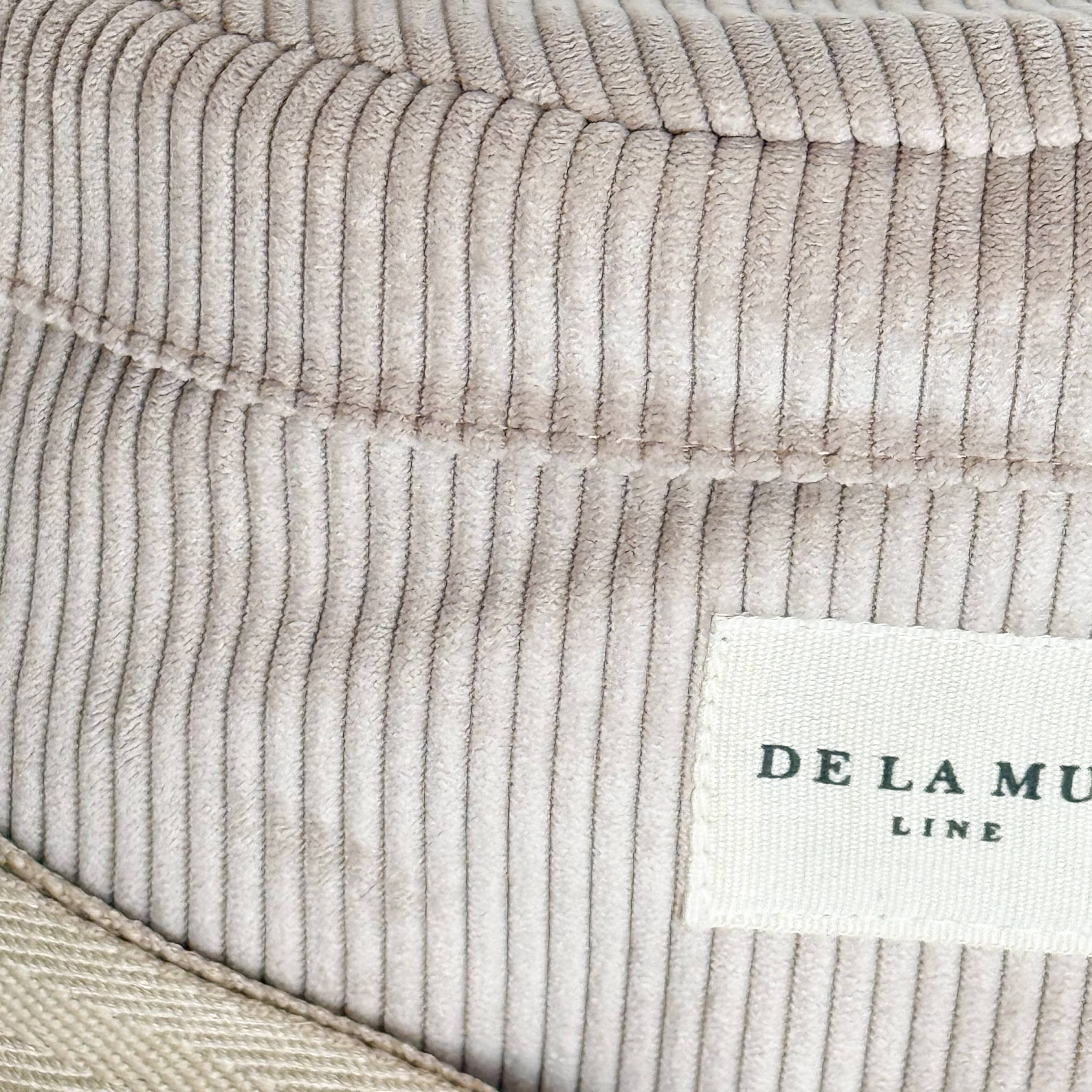 Sac banane en velours côtelé taupe