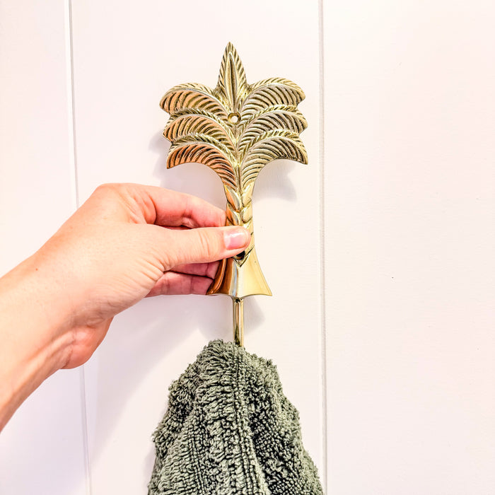 Crochet en laiton Palmier de Bali