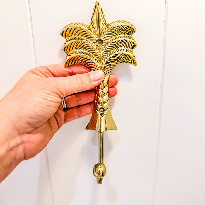 Crochet en laiton Palmier de Bali