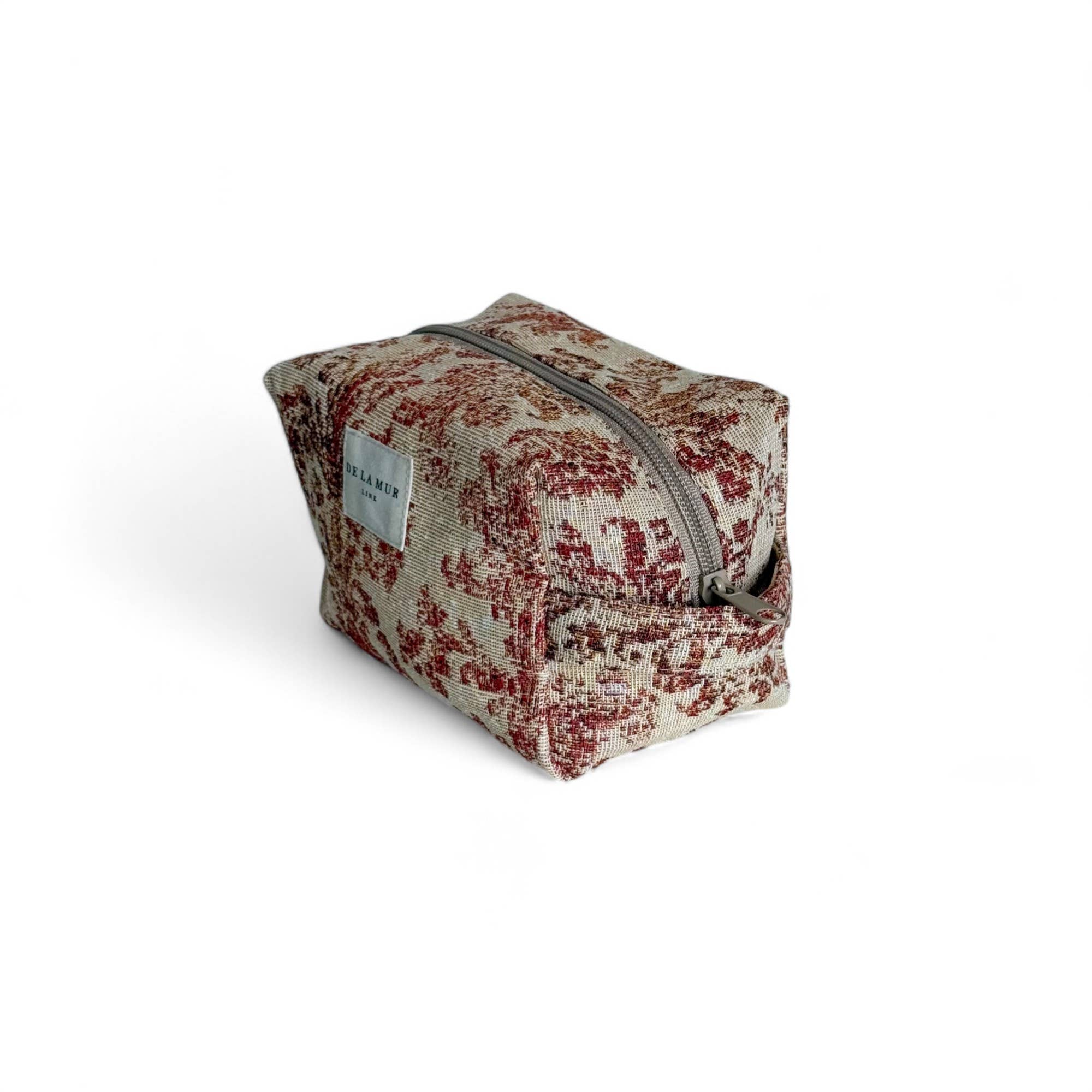 Trousse de maquillage carrée tissu d'Espagne