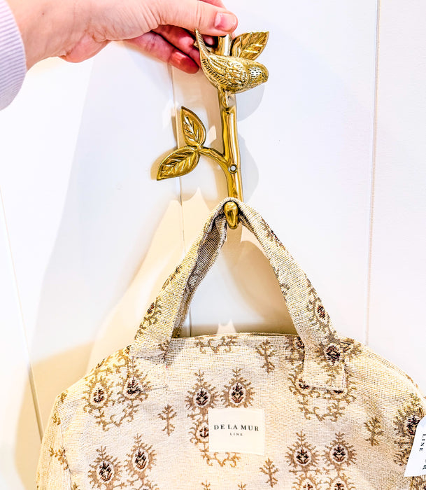 Crochet oiseau en laiton or de Bali