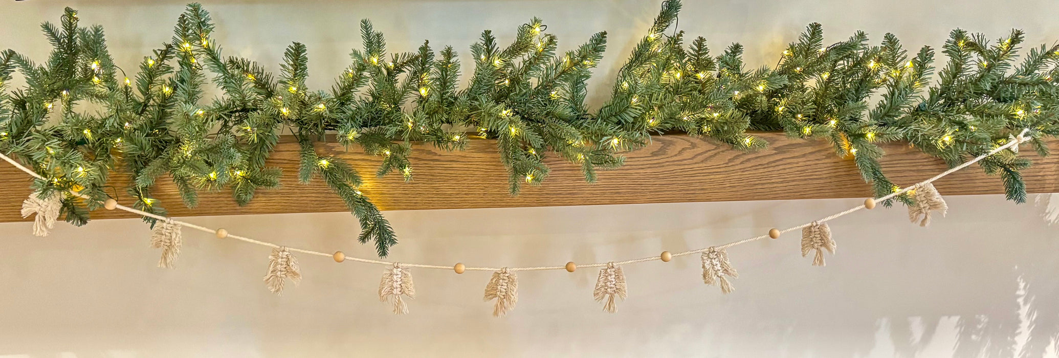 CANADA Guirlande de Noël en macramé | décoration bohème
