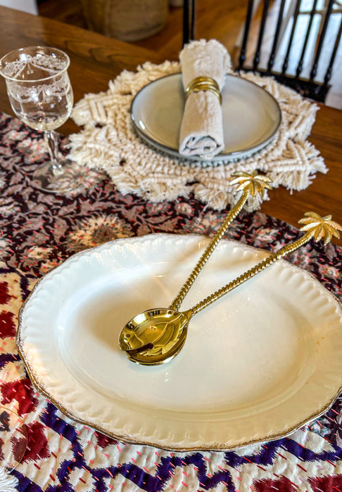 BALI Set de cuillères de service à couverts Palm Tree Matte