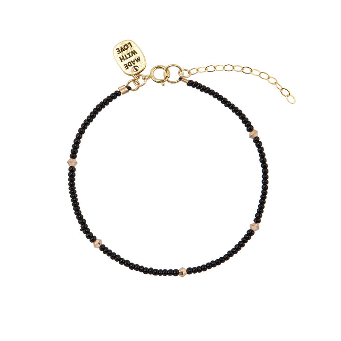Bracelet Endito en cristal – NOIR
