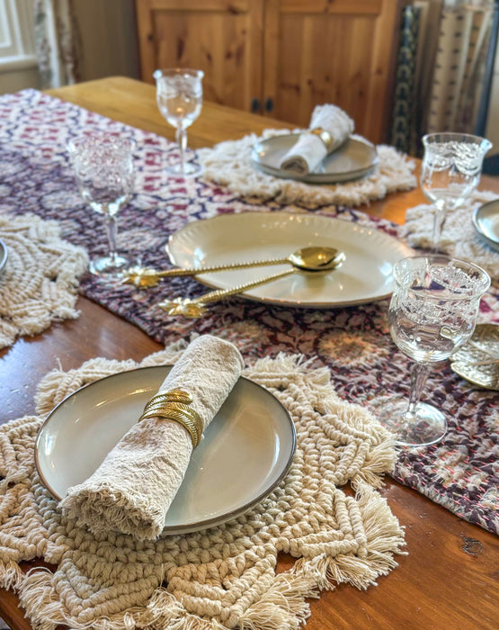 BALI Anneau de serviette en plume