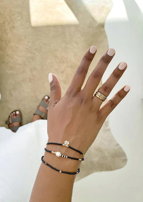 Bracelet Endito en cristal – NOIR