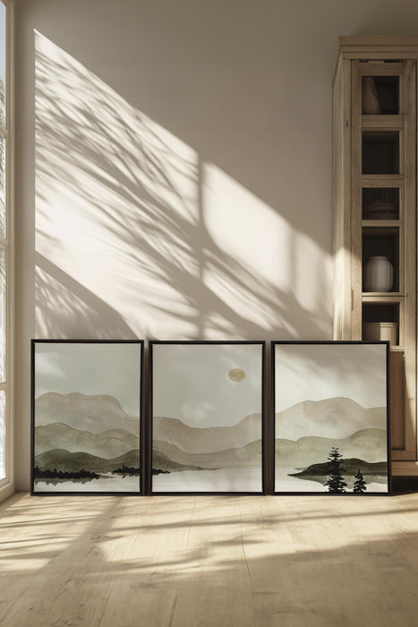 ÉCHOS (3 Oeuvres sur toile étirée)