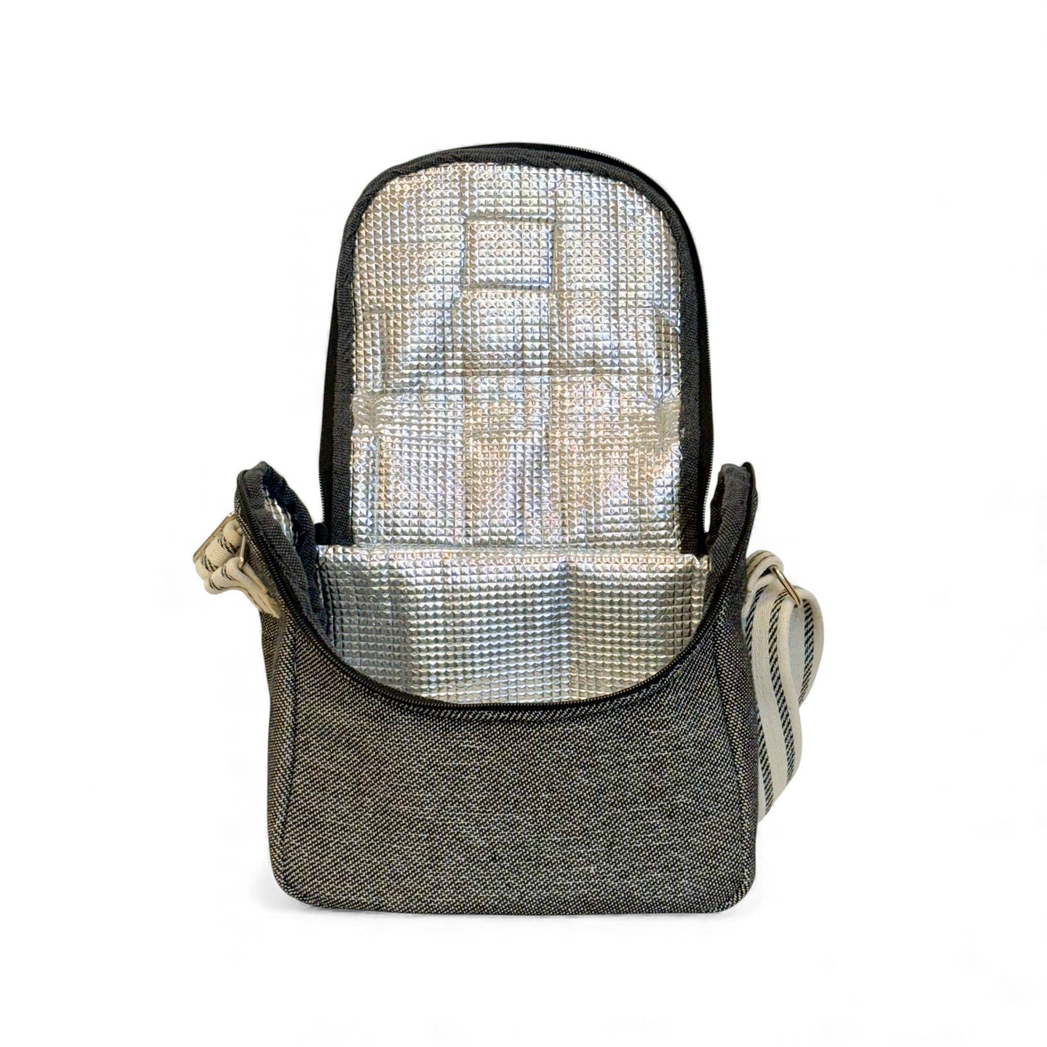 Sac isotherme jacquard bleu et crème- d’Espagne