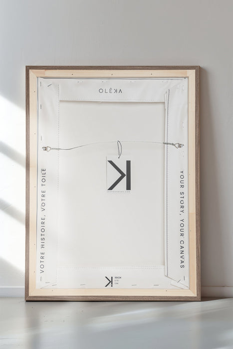 FLEUR D'ARGENT, Oeuvre sur toile étirée